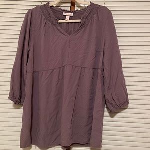 Purple Maternity Blouse